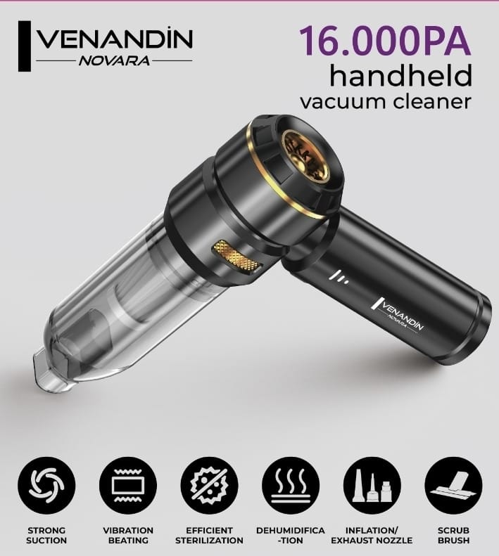 Venandin Vacum Cleaner Çok Fonksiyonlu Basınçlı Hava Üfleyici & Vakumlu Elektrikli Toz Temizleyici