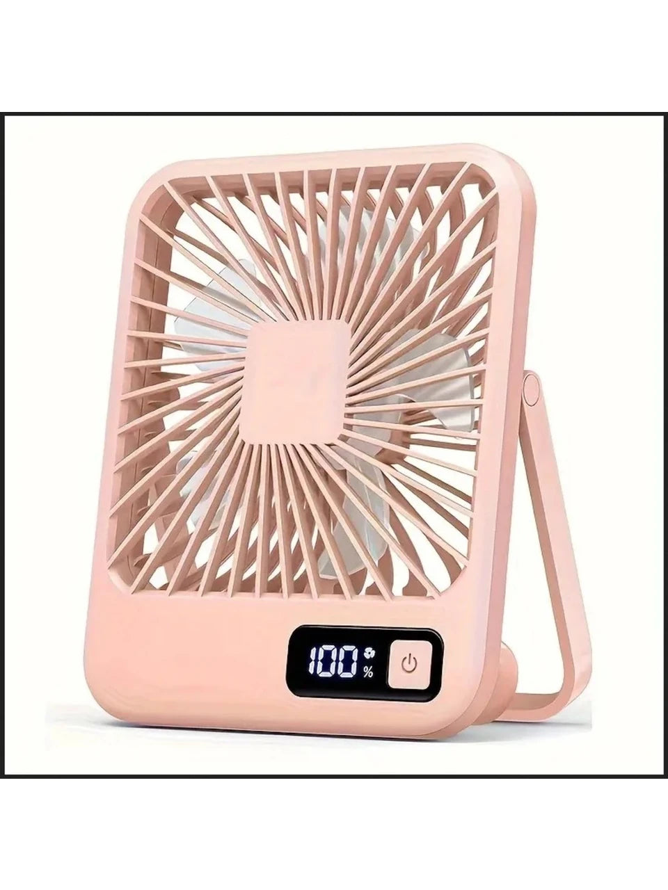 Masaüstü Şarjlı Fan 5 Hız Kademeli Ultra Ince Led Göstergeli Vantilatör Serinletici Mini Klima