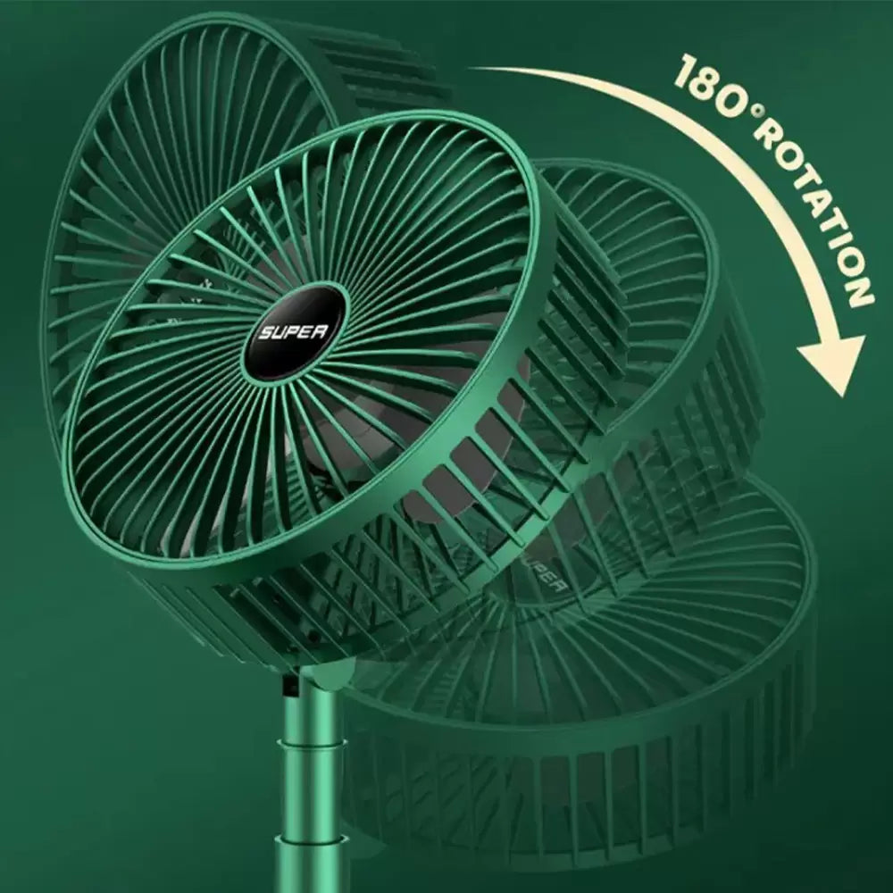 Naras Mini Fan Masaüstü Katlanabilir Şarjlı 3 Kademeli Vantilatör Telefon Stantlı 2in1 Taşınabilir