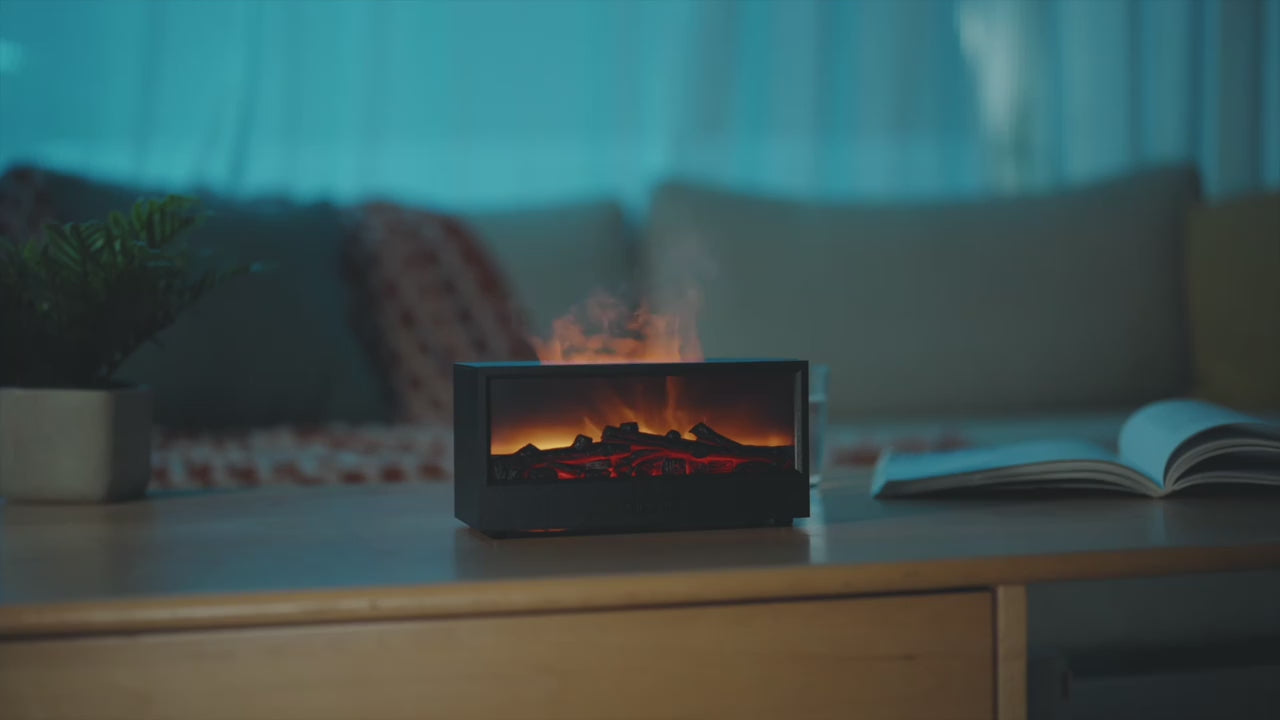 Naras-Şömine Humidifier Kumandalı 150 ML Ultrasonik Hava Nemlendirici Buhar Makinesi Ve Aroma Difüzörü